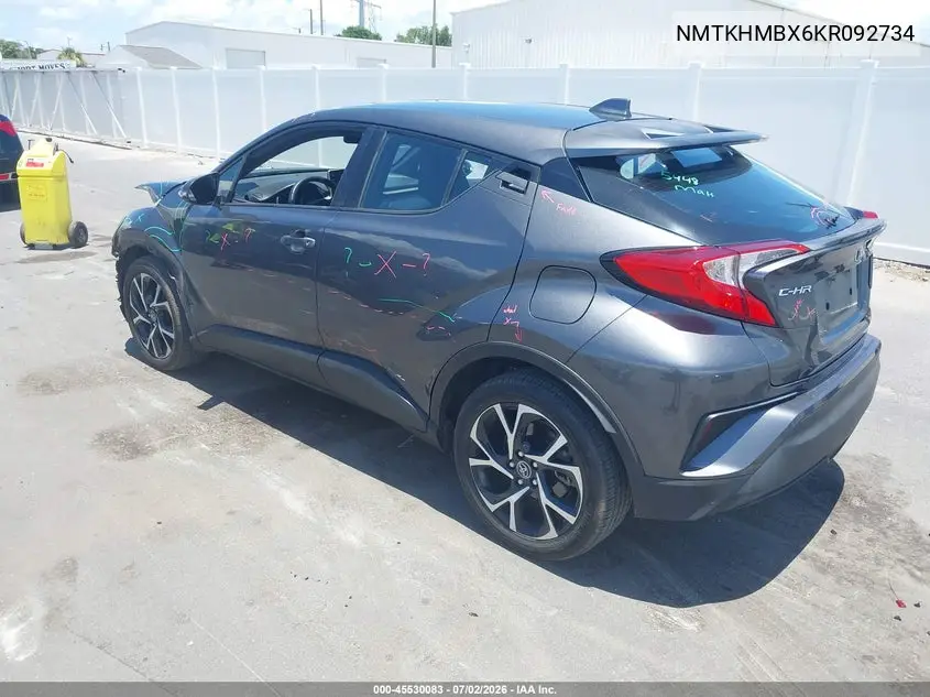 2019 Toyota C-Hr Xle VIN: NMTKHMBX6KR092734 Lot: 45530083