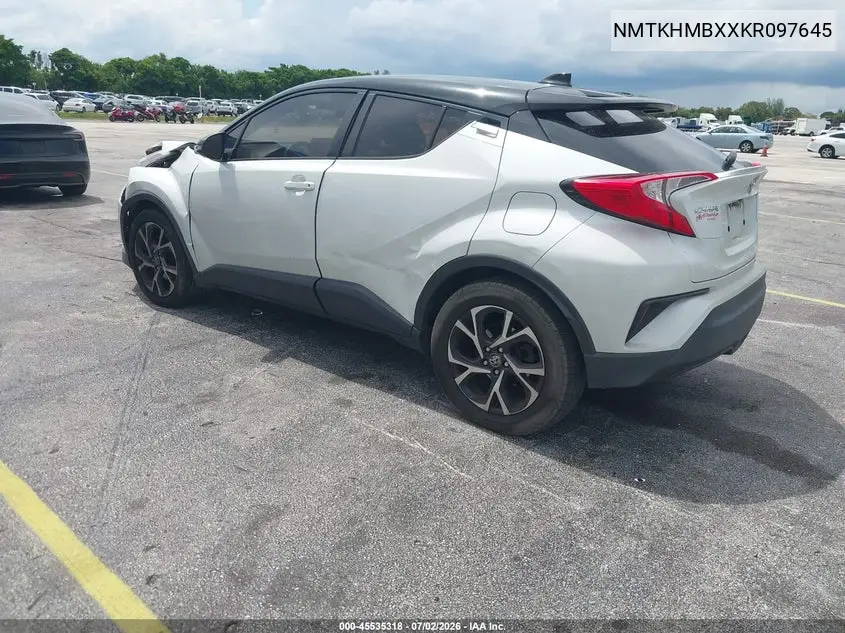 2019 Toyota C-Hr Xle VIN: NMTKHMBXXKR097645 Lot: 45535318