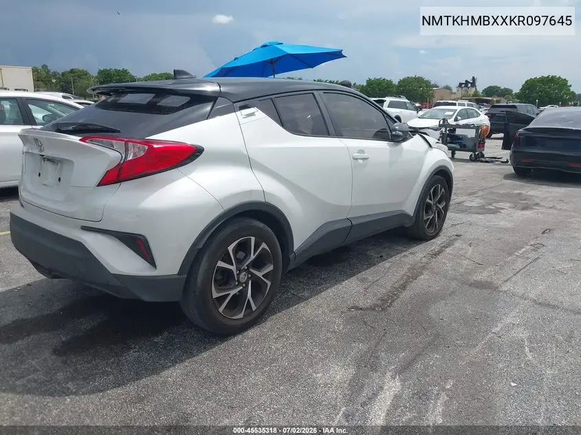 2019 Toyota C-Hr Xle VIN: NMTKHMBXXKR097645 Lot: 45535318