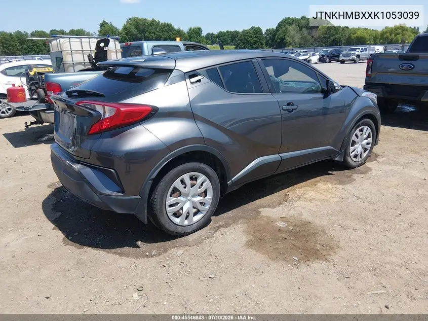 2019 Toyota C-Hr Le VIN: JTNKHMBXXK1053039 Lot: 45546848
