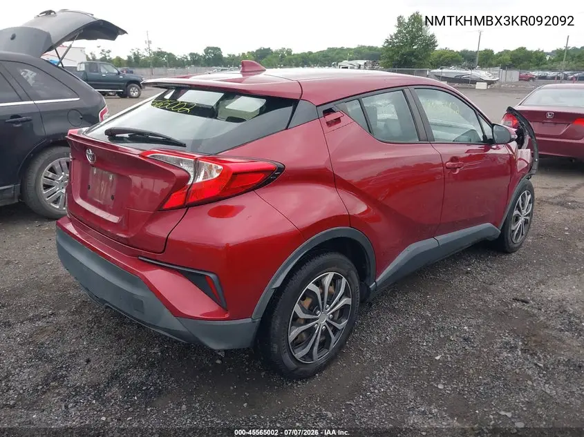 2019 Toyota C-Hr Le VIN: NMTKHMBX3KR092092 Lot: 45565002