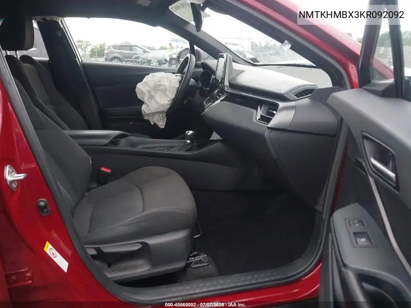 2019 Toyota C-Hr Le VIN: NMTKHMBX3KR092092 Lot: 45565002