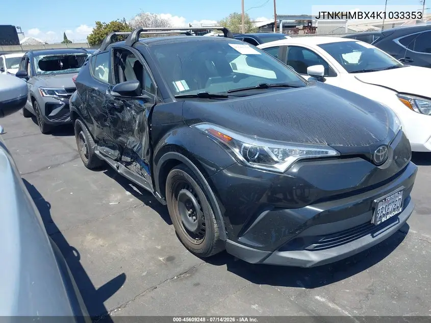 2019 Toyota C-Hr Le VIN: JTNKHMBX4K1033353 Lot: 45609248
