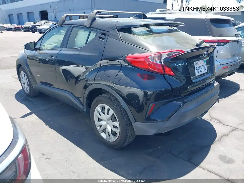 2019 Toyota C-Hr Le VIN: JTNKHMBX4K1033353 Lot: 45609248