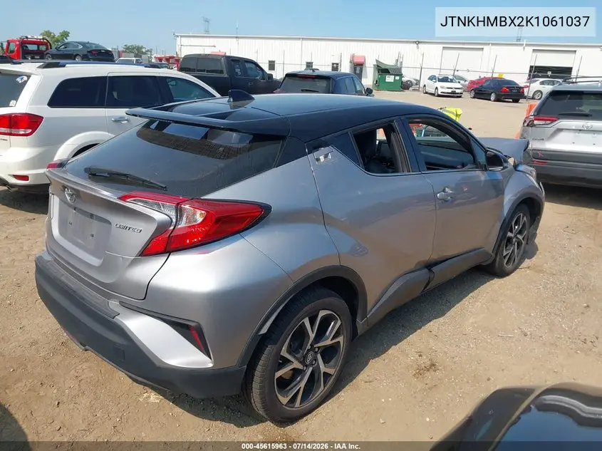 2019 Toyota C-Hr Limited VIN: JTNKHMBX2K1061037 Lot: 45615963