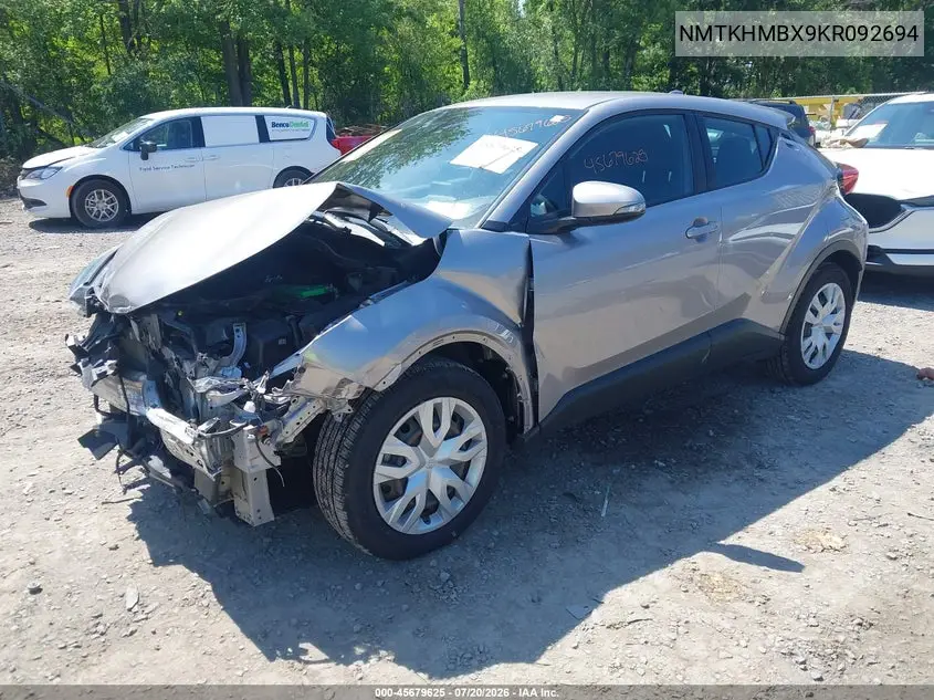 2019 Toyota C-Hr Le VIN: NMTKHMBX9KR092694 Lot: 45679625