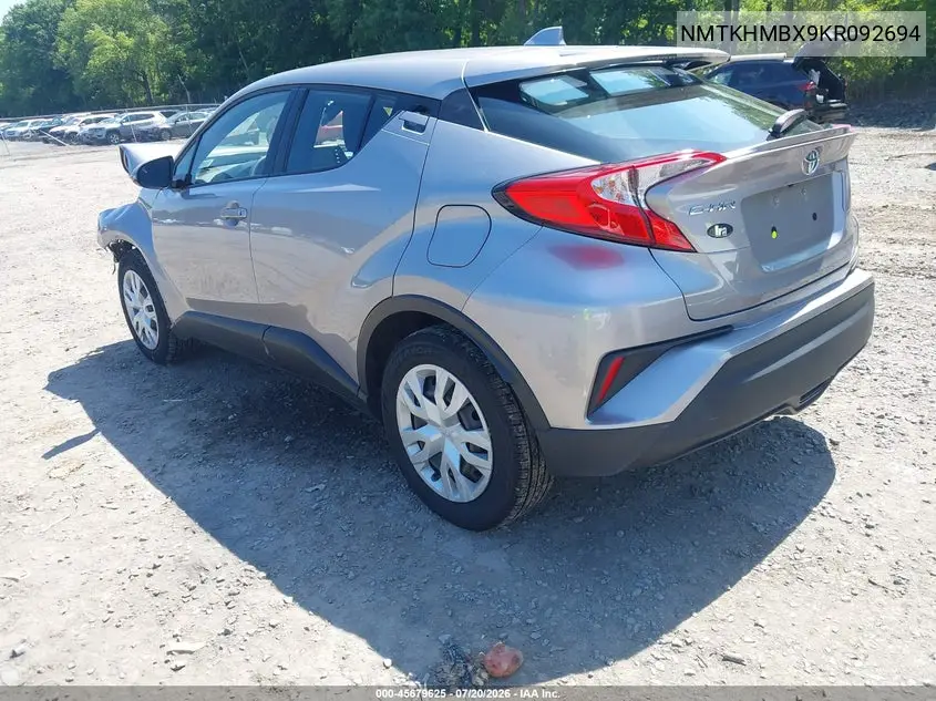 2019 Toyota C-Hr Le VIN: NMTKHMBX9KR092694 Lot: 45679625