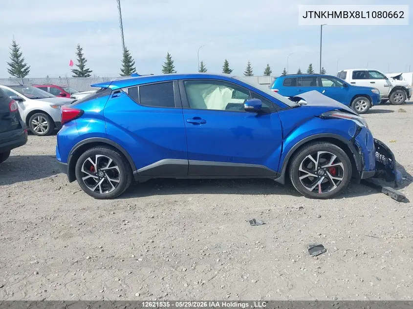 2020 Toyota C-Hr Le VIN: JTNKHMBX8L1080662 Lot: 12621535
