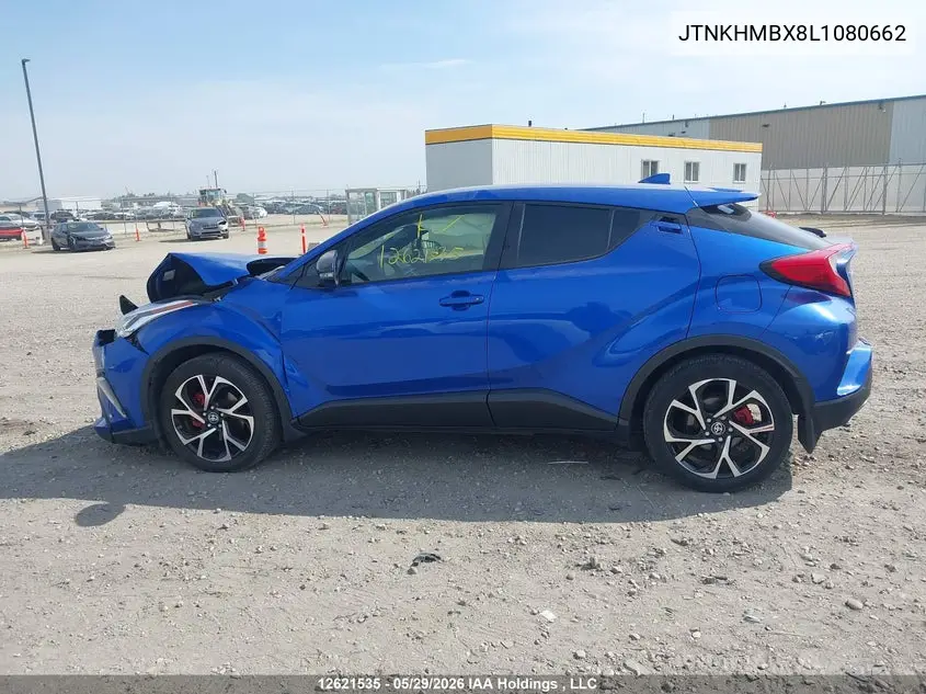 2020 Toyota C-Hr Le VIN: JTNKHMBX8L1080662 Lot: 12621535