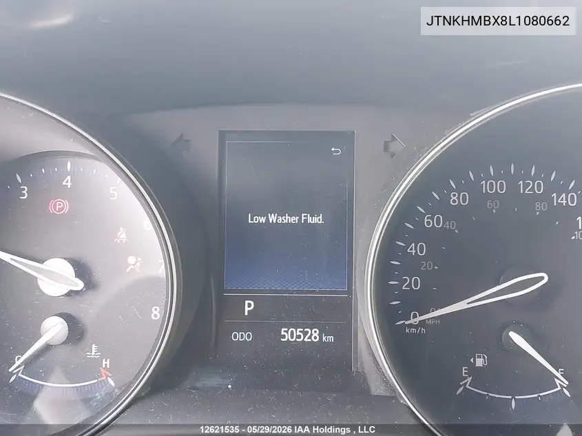 2020 Toyota C-Hr Le VIN: JTNKHMBX8L1080662 Lot: 12621535