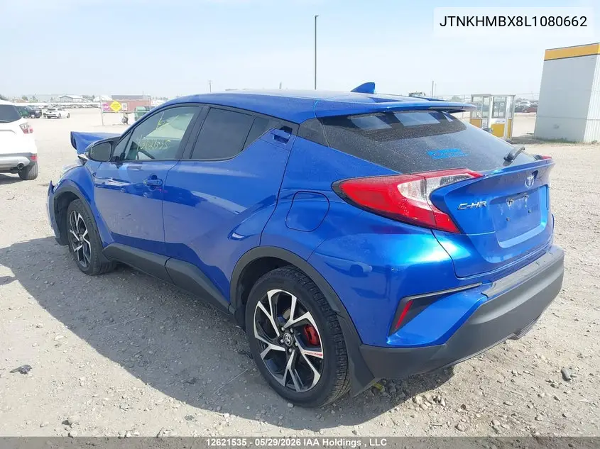 2020 Toyota C-Hr Le VIN: JTNKHMBX8L1080662 Lot: 12621535