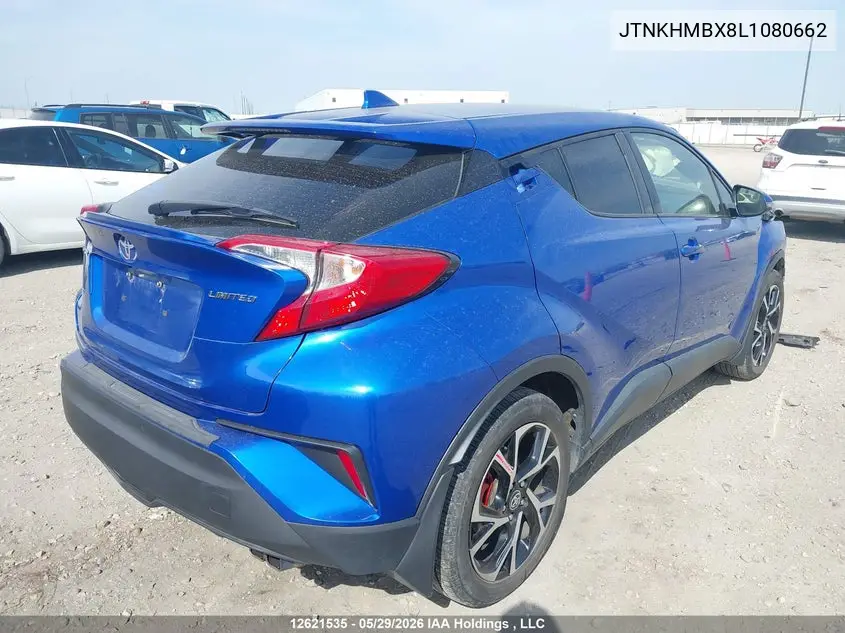 2020 Toyota C-Hr Le VIN: JTNKHMBX8L1080662 Lot: 12621535