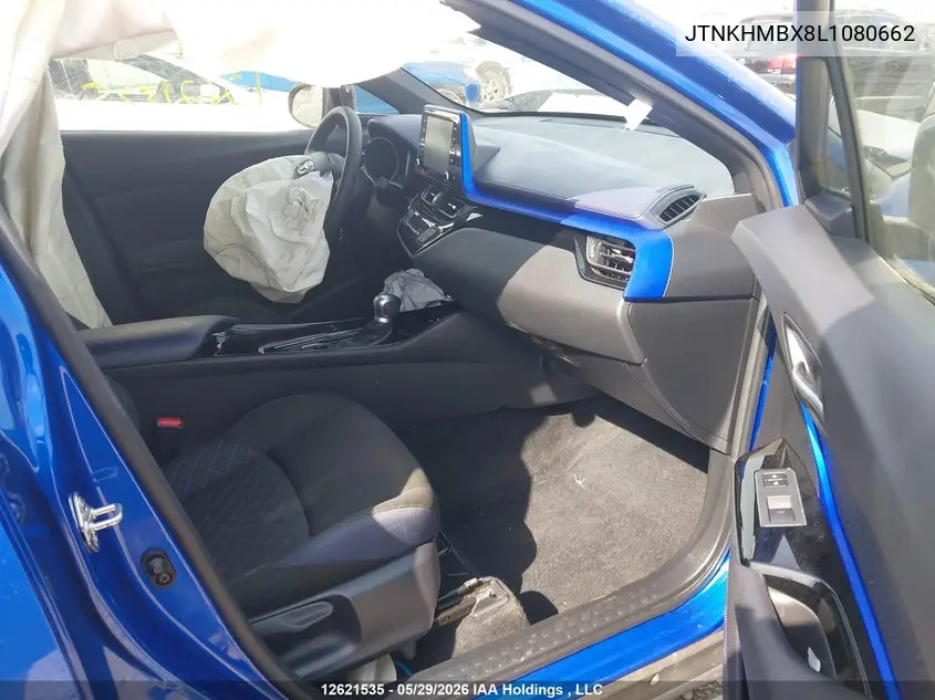 2020 Toyota C-Hr Le VIN: JTNKHMBX8L1080662 Lot: 12621535