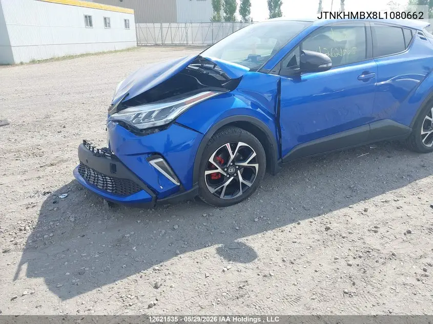 2020 Toyota C-Hr Le VIN: JTNKHMBX8L1080662 Lot: 12621535