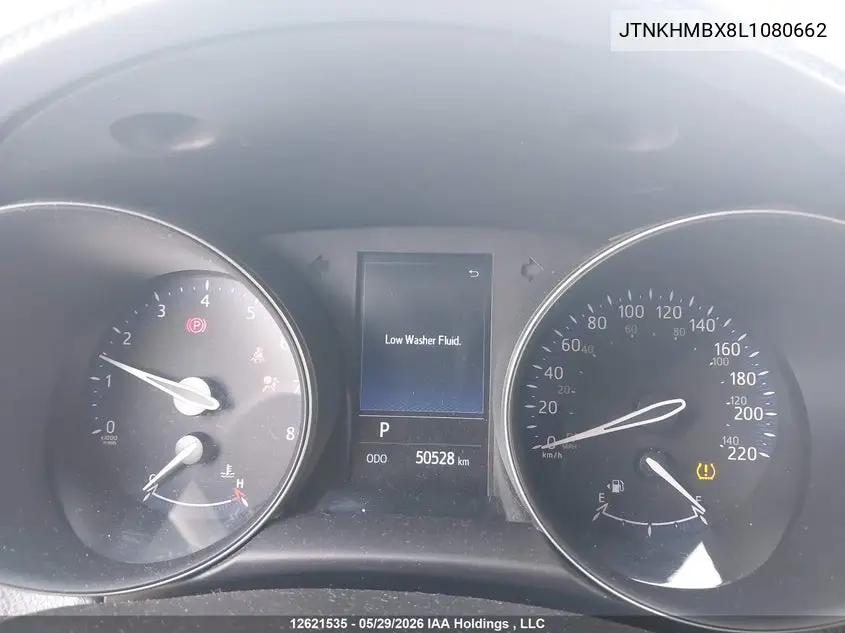 2020 Toyota C-Hr Le VIN: JTNKHMBX8L1080662 Lot: 12621535