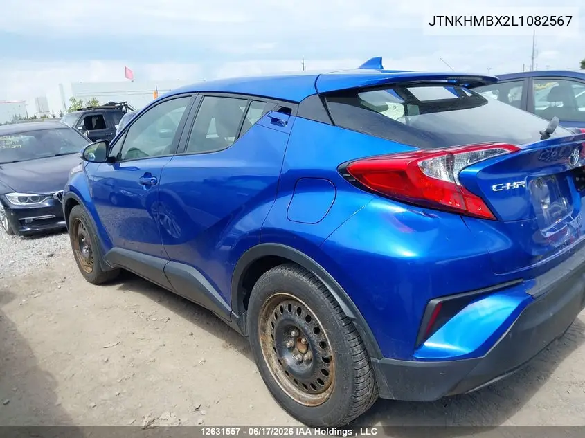 2020 Toyota C-Hr Xle/Le/Limited VIN: JTNKHMBX2L1082567 Lot: 12631557