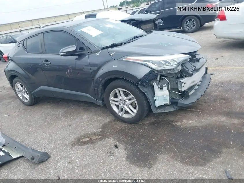 2020 Toyota C-Hr Le VIN: NMTKHMBX8LR116226 Lot: 45363562
