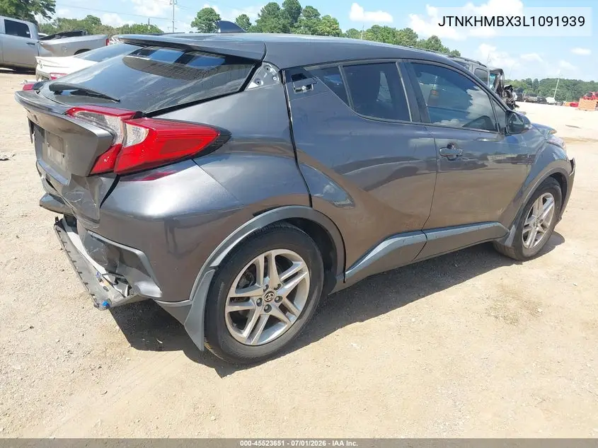 2020 Toyota C-Hr Le VIN: JTNKHMBX3L1091939 Lot: 45523651