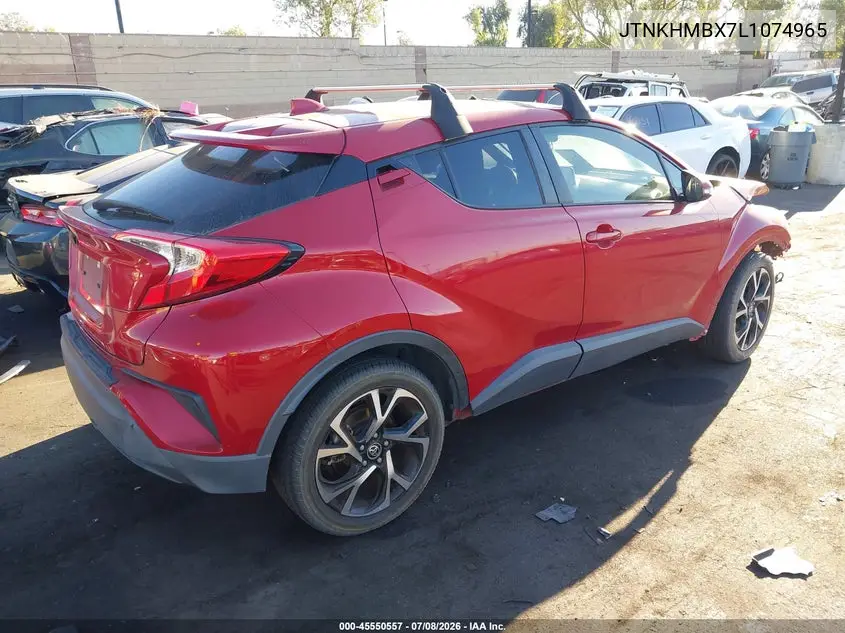 2020 Toyota C-Hr Xle VIN: JTNKHMBX7L1074965 Lot: 45550557