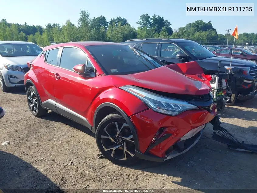 2020 Toyota C-Hr Xle VIN: NMTKHMBX4LR111735 Lot: 45583092