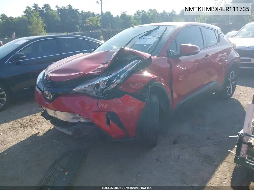 2020 Toyota C-Hr Xle VIN: NMTKHMBX4LR111735 Lot: 45583092