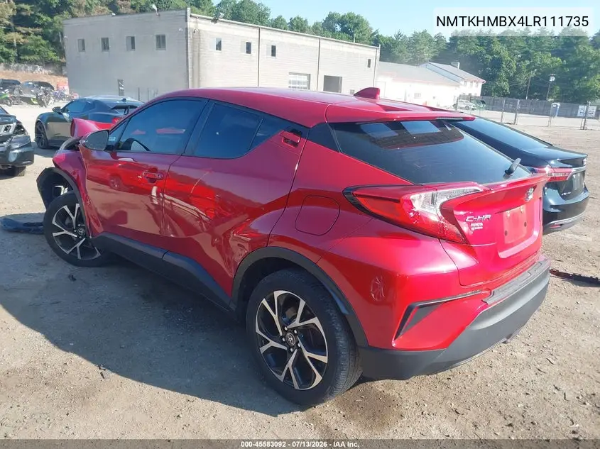 2020 Toyota C-Hr Xle VIN: NMTKHMBX4LR111735 Lot: 45583092