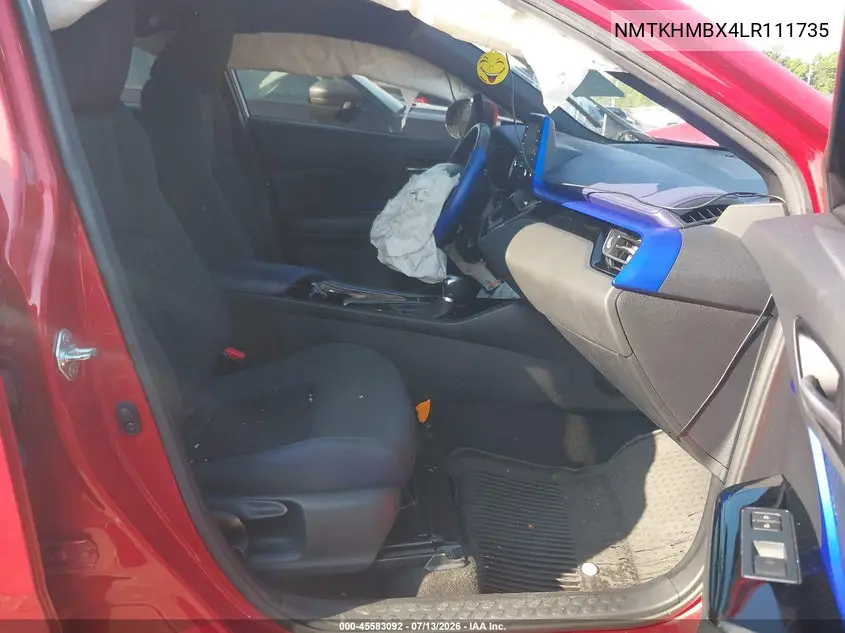 2020 Toyota C-Hr Xle VIN: NMTKHMBX4LR111735 Lot: 45583092