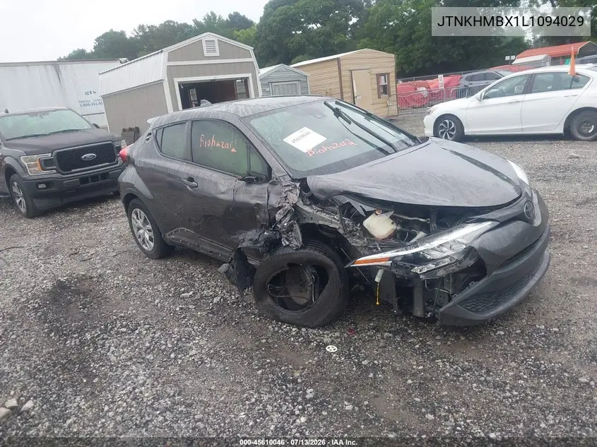 2020 Toyota C-Hr Le VIN: JTNKHMBX1L1094029 Lot: 45610046
