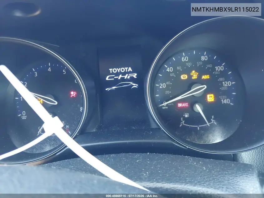 2020 Toyota C-Hr Le VIN: NMTKHMBX9LR115022 Lot: 45665115