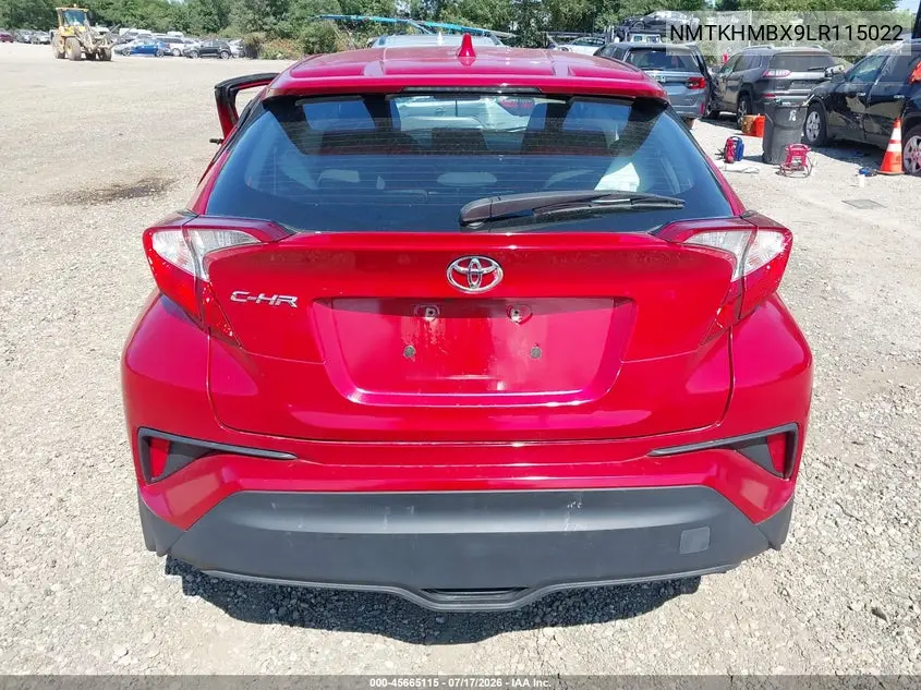 2020 Toyota C-Hr Le VIN: NMTKHMBX9LR115022 Lot: 45665115