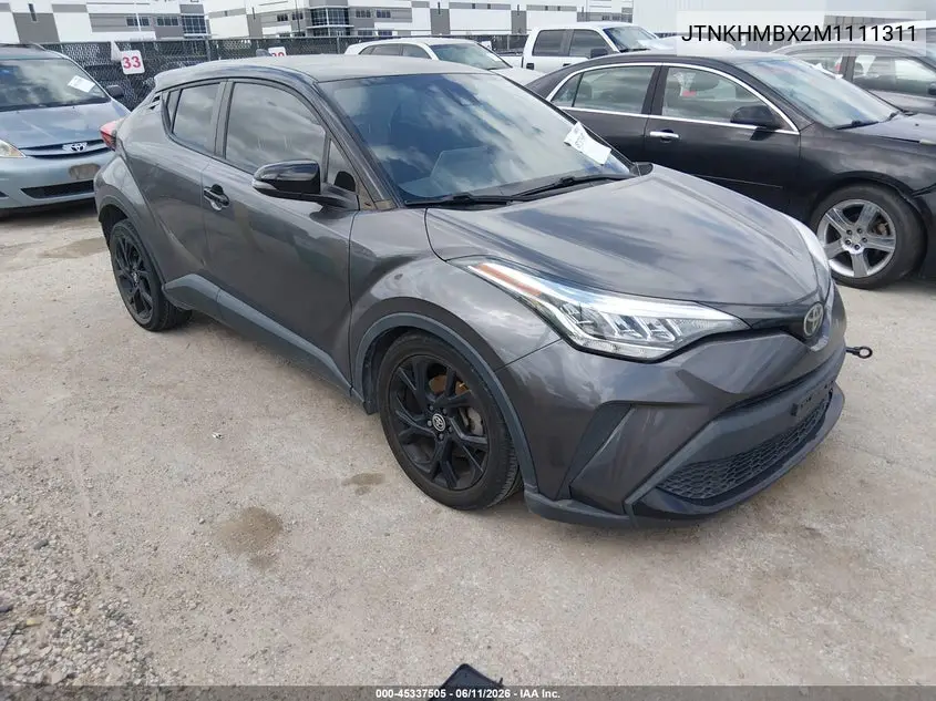 2021 Toyota C-Hr Nightshade Edition VIN: JTNKHMBX2M1111311 Lot: 45337505