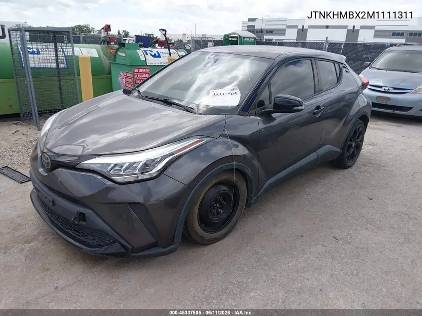 2021 Toyota C-Hr Nightshade Edition VIN: JTNKHMBX2M1111311 Lot: 45337505