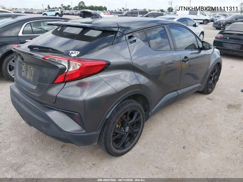 2021 Toyota C-Hr Nightshade Edition VIN: JTNKHMBX2M1111311 Lot: 45337505