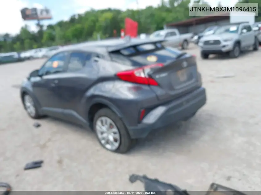 2021 Toyota C-Hr Le VIN: JTNKHMBX3M1096415 Lot: 45343450