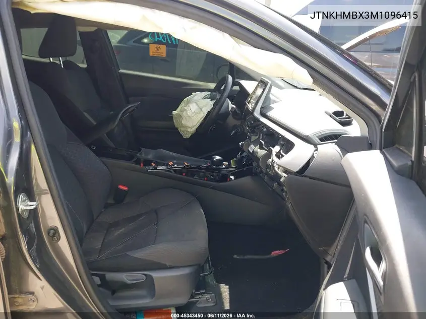 2021 Toyota C-Hr Le VIN: JTNKHMBX3M1096415 Lot: 45343450