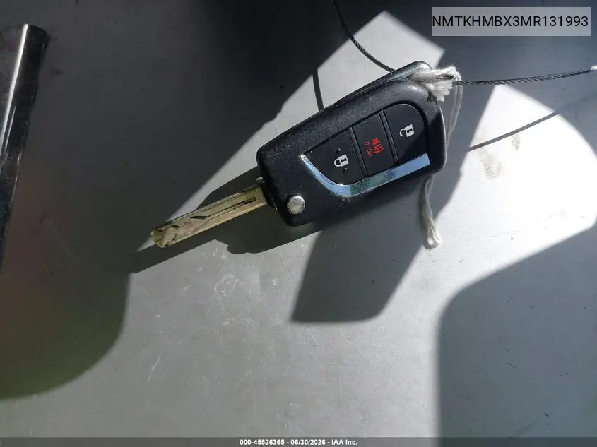 2021 Toyota C-Hr Le VIN: NMTKHMBX3MR131993 Lot: 45526365