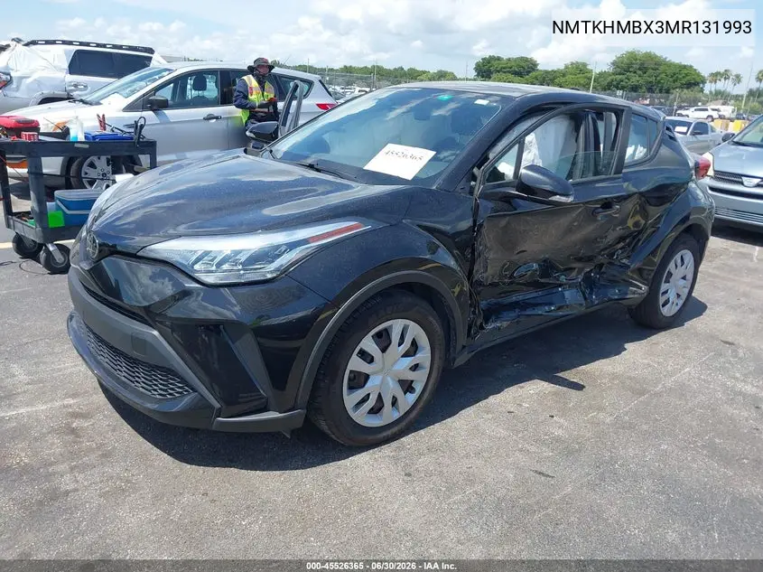 2021 Toyota C-Hr Le VIN: NMTKHMBX3MR131993 Lot: 45526365