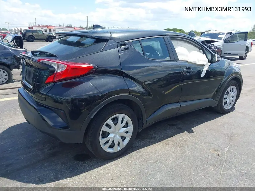 2021 Toyota C-Hr Le VIN: NMTKHMBX3MR131993 Lot: 45526365