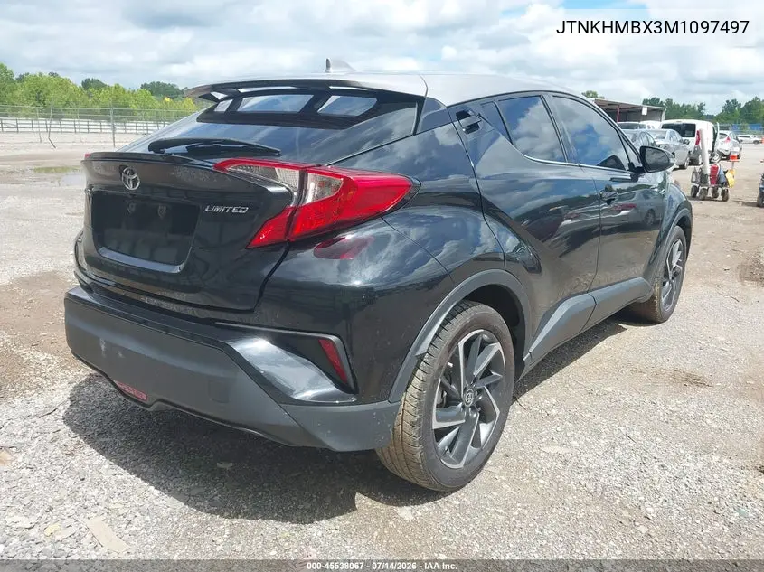 2021 Toyota C-Hr Limited VIN: JTNKHMBX3M1097497 Lot: 45538067