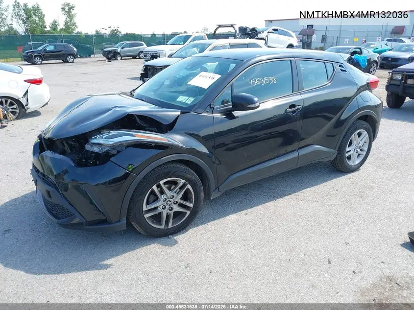 2021 Toyota C-Hr Le VIN: NMTKHMBX4MR132036 Lot: 45631538