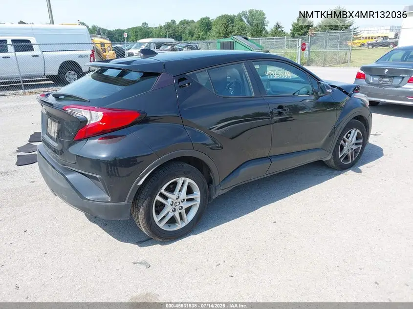 2021 Toyota C-Hr Le VIN: NMTKHMBX4MR132036 Lot: 45631538