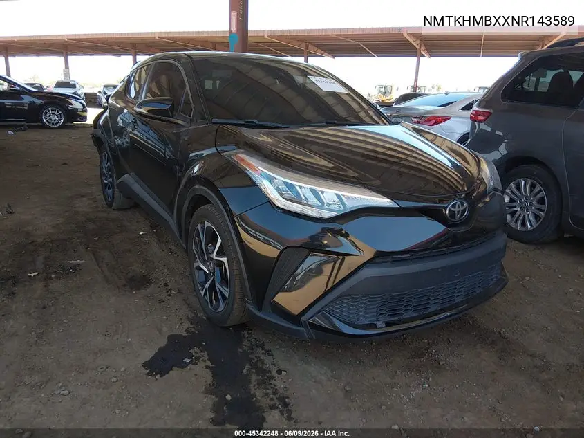2022 Toyota C-Hr Xle VIN: NMTKHMBXXNR143589 Lot: 45342248