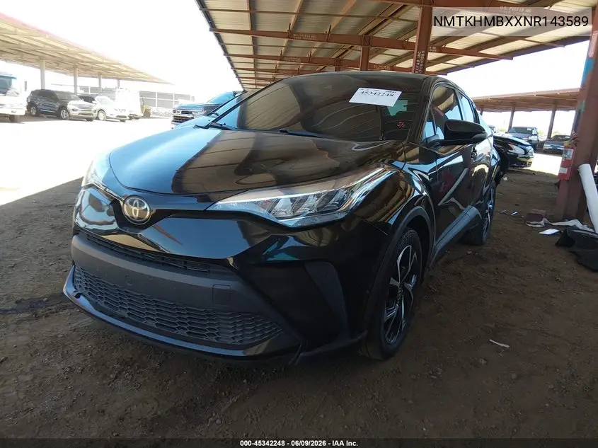 2022 Toyota C-Hr Xle VIN: NMTKHMBXXNR143589 Lot: 45342248