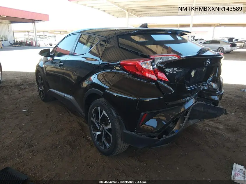 2022 Toyota C-Hr Xle VIN: NMTKHMBXXNR143589 Lot: 45342248