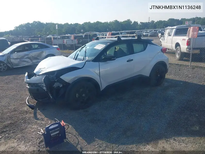 2022 Toyota C-Hr Nightshade Edition VIN: JTNKHMBX1N1136248 Lot: 45601061