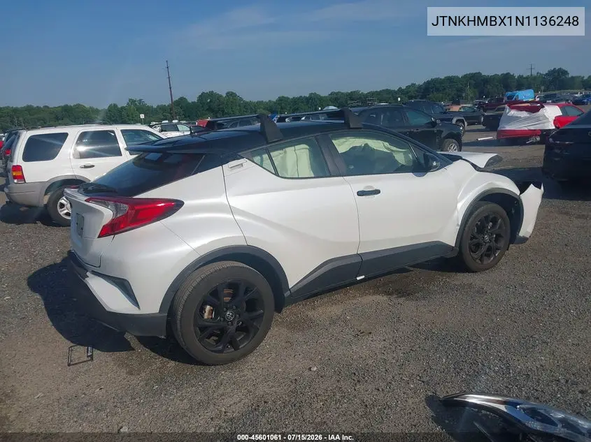 2022 Toyota C-Hr Nightshade Edition VIN: JTNKHMBX1N1136248 Lot: 45601061