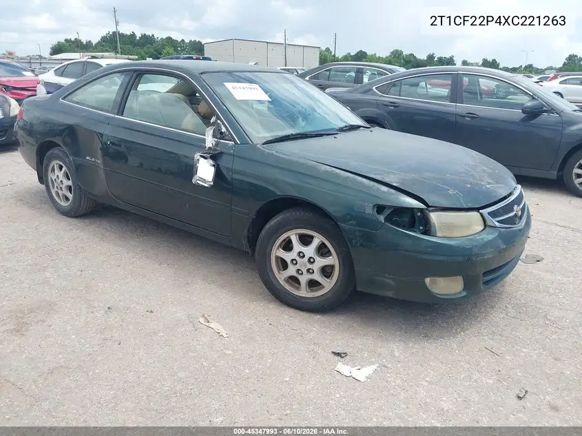 1999 Toyota Camry Solara Sle VIN: 2T1CF22P4XC221263 Lot: 45347993