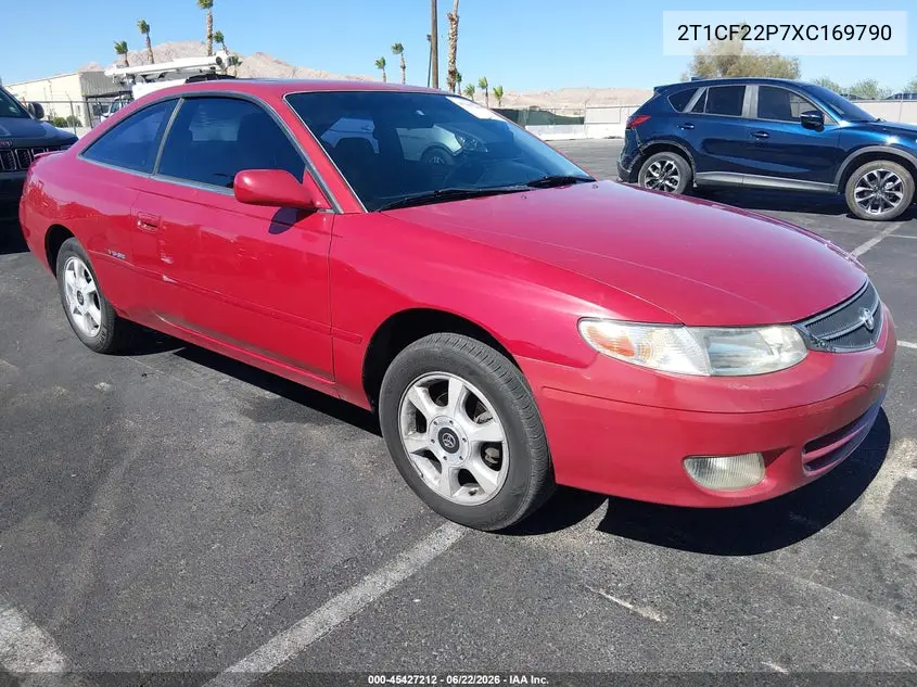 1999 Toyota Camry Solara Se V6 VIN: 2T1CF22P7XC169790 Lot: 45427212