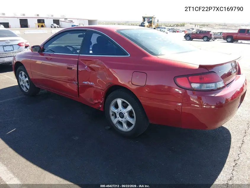 1999 Toyota Camry Solara Se V6 VIN: 2T1CF22P7XC169790 Lot: 45427212