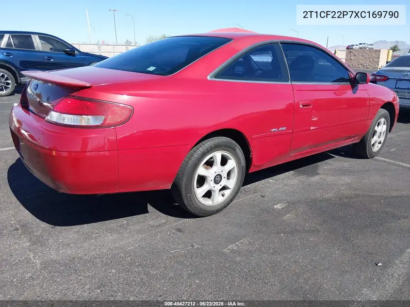 1999 Toyota Camry Solara Se V6 VIN: 2T1CF22P7XC169790 Lot: 45427212